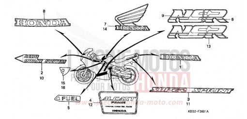 MARQUE (2) NSR125RP de 1993